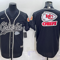 Men's Kansas City Chiefs Black RFLCTV Limited Jersey1