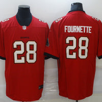 Men's Tampa Bay Buccaneers Leonard Fournette #28 Red Game Jersey1