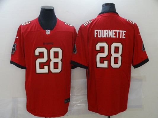 Men's Tampa Bay Buccaneers Leonard Fournette #28 Red Game Jersey1