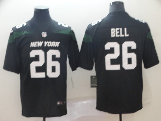 Men's New York Jets Le'Veon Bell #26 Black Game Jersey1
