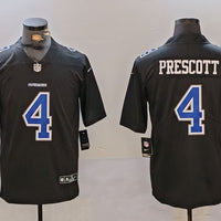 Dak Prescott Dallas Cowboys Black Game Player Jersey - JerseysFreak