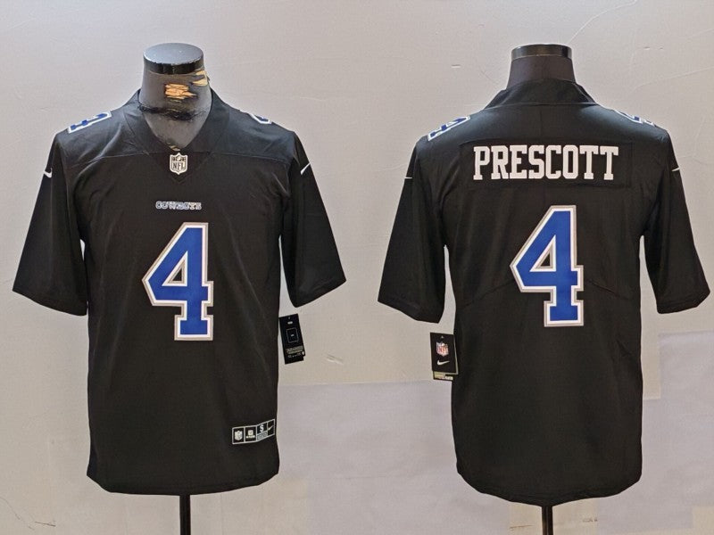 Dak Prescott Dallas Cowboys Black Game Player Jersey - JerseysFreak