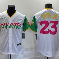 Men's San Diego Padres Fernando Tatis Jr. #23 White Player Stitched Jersey1