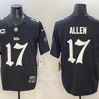 Men's Buffalo Bills Josh Allen #17 Black Retired Player Jersey