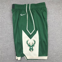 Men's Milwaukee Bucks Green Basketball Shorts1