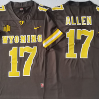 Men's Wyoming Cowboys Josh Allen #17 Brown Player Game Jersey