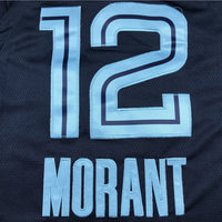 Men's Memphis Grizzlies Ja Morant #12 Navy Replica Fast Break Jersey1