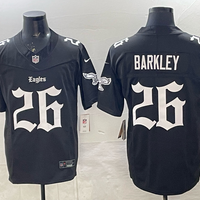 Men's Philadelphia Eagles Saquon Barkley #26 Black Player Game Jersey