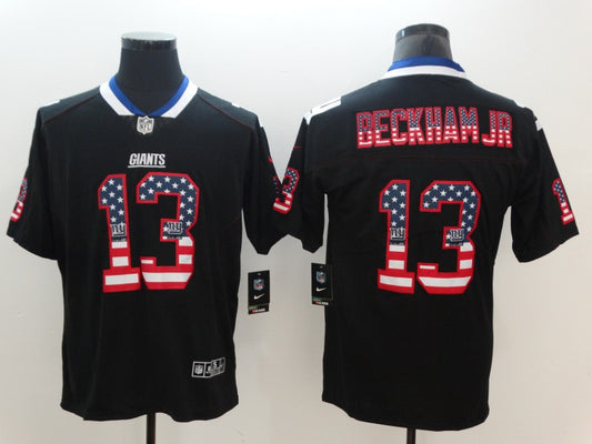 Men's New York Giants Odell Beckham Jr. #13 Black Game Player Jersey1