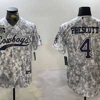 Men's Dallas Cowboys Dak Prescott #4 Arctic Camo 2024 Salute to Service Player Jersey1
