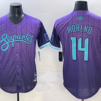 Men's Arizona Diamondbacks Gabriel Moreno #14 Purple 2025 City Connect Limited Player Jersey