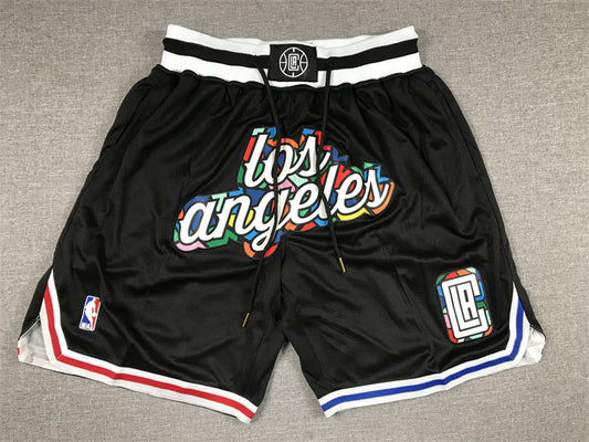 Men's LA Clippers Black 2022/23 City Edition Basketball Shorts1