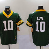 Men's Green Bay Packers Jordan Love #10 Green Player Game Jersey1