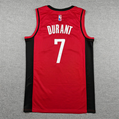 Men's Houston Rockets Kevin Durant #7 Red Swingman Player Jersey - Icon Edition