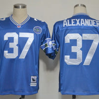Men's Seattle Seahawks Shaun Alexander Mitchell & Ness Royal Legacy Replica Jersey1