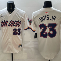 Men's San Diego Padres Fernando Tatis Jr. #23 Cream Limited Player Jersey
