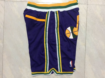 Men's Utah Jazz Purple Basketball Shorts1