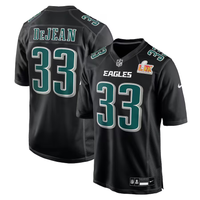 Cooper DeJean #33 Philadelphia Eagles Carbon Black Super Bowl LIX Fashion Game Jersey - JerseysFreak