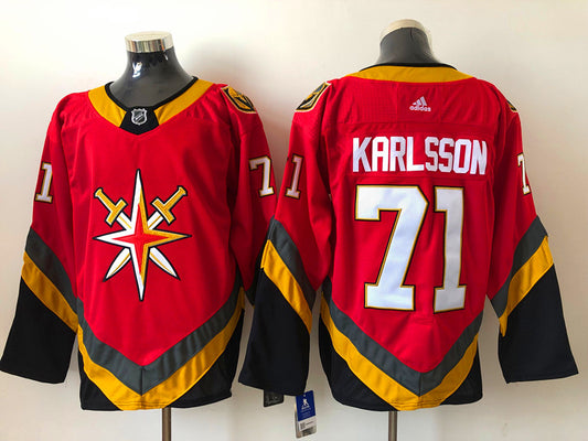 Men's Vegas Golden Knights William Karlsson #71 Red Breakaway Player Jersey1