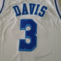 Men's Los Angeles Lakers Anthony Davis White #3 Swingman Jersey1