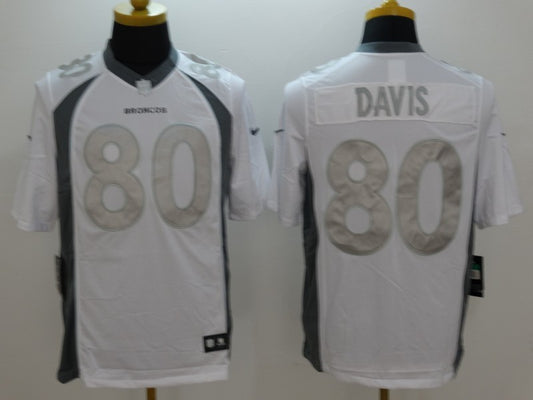 Men's Denver Broncos Julius Thomas #80 White Game Jersey1