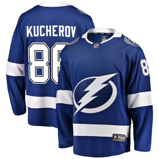 Men's Tampa Bay Lightning Nikita Kucherov #88 Blue Home Breakaway Player Jersey1