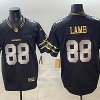 CeeDee Lamb #88 Dallas Cowboys Black Player Team Jersey - JerseysFreak