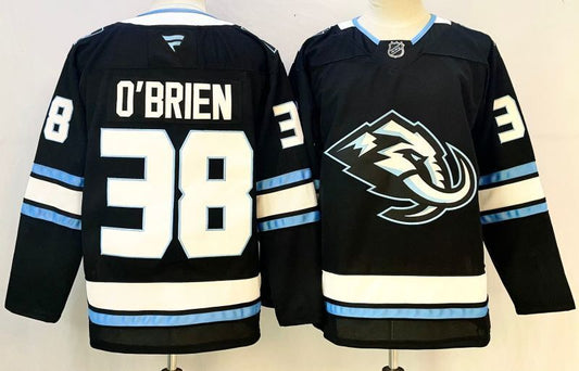Men's Utah Mammoth Liam O'Brien #38 Fanatics Black Player Jersey