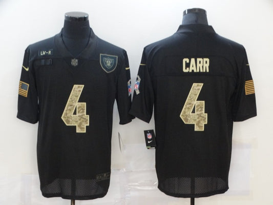 Men's Las Vegas Raiders Derek Carr #4 Black Jersey1