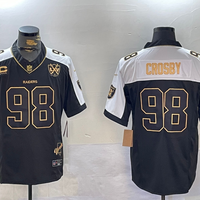 Men's Las Vegas Raiders Maxx Crosby #98 Black Alternate Game Player Jersey1