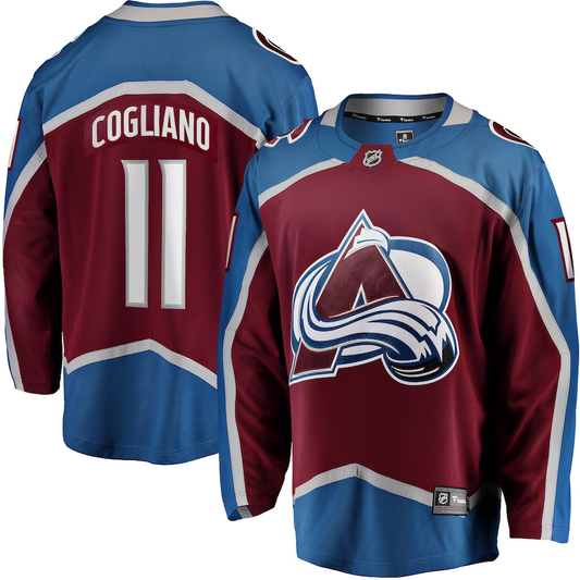 Men's Colorado Avalanche Andrew Cogliano #11 Burgundy Home Breakaway Jersey1