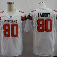 Men's Cleveland Browns Jarvis Landry #80 White Game Player Jersey1