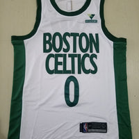 Men's Boston Celtics Jayson Tatum White Swingman Player Jersey1 - City Edition