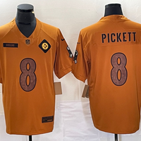 Men's Pittsburgh Steelers Kenny Pickett #8 Brown 2023 Salute To Service Limited Jersey1