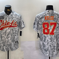 Men's Kansas City Chiefs Travis Kelce #87 Arctic Camo Salute to Service Limited Jersey1