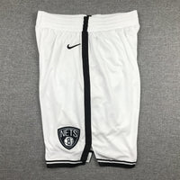 Men's Brooklyn Nets White Basketball Shorts1