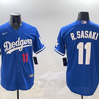 Men's Los Angeles Dodgers Roki Sasaki #11 Royal Alternate Replica Player Jersey1