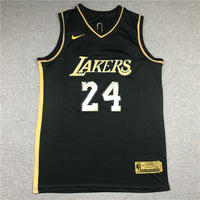 Men's Los Angeles Lakers Kobe Bryant #24 NBA Black Player Jersey1