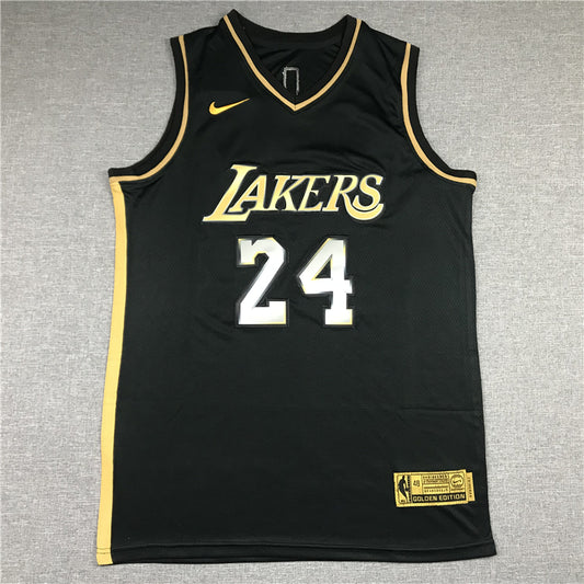 Men's Los Angeles Lakers Kobe Bryant #24 NBA Black Player Jersey1