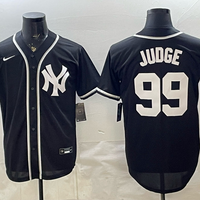 Men's New York Yankees Aaron Judge #99 Fashion Black Out Replica Jersey