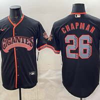 Men's San Francisco Giants Matt Chapman #26 Black Alternate Stadium Jersey