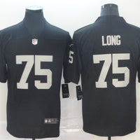 Men's Las Vegas Raiders Howie Long #75 Black Game Player Jersey1