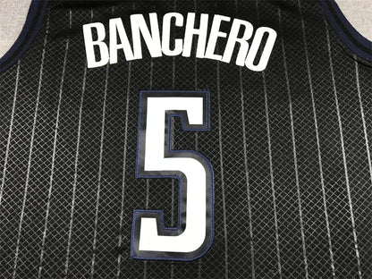 Men's Orlando Magic Paolo Banchero #5 Black 2022/23 Swingman Jersey1 - City Edition