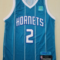 Men's Charlotte Hornets LaMelo Ball Blue 2020-21 swingman jersey1