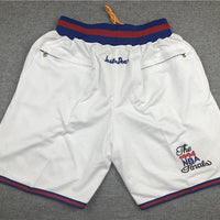 Men's New York Knicks White Basketball Shorts1