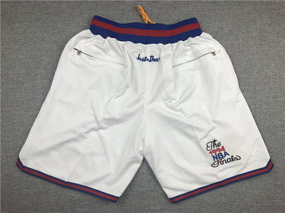 Men's New York Knicks White Basketball Shorts1