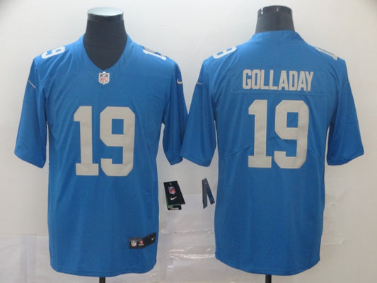 Men's Detroit Lions Kenny Golladay #19 Blue Game Jersey1