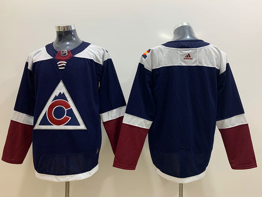 Men's Colorado Avalanche Navy 2018/19 Alternate Primegreen Authentic Blank Jersey1