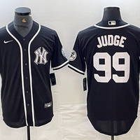 Men's New York Yankees Aaron Judge #99 Black Limited Jersey1