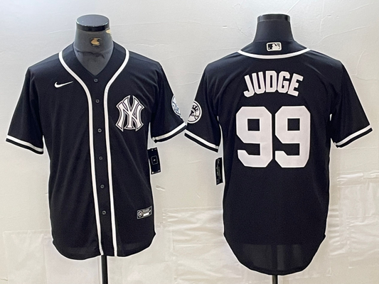 Men's New York Yankees Aaron Judge #99 Black Limited Jersey1